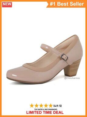 Orthopedic Mary Janes Bunion Dress Shoes Faux Leather Round Toe